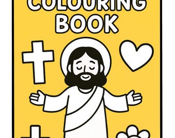 12 Christian Coloring Pages Printable | Jesus Mary Cross Dove Bible Art | PDF + JPG for Kids & Adults