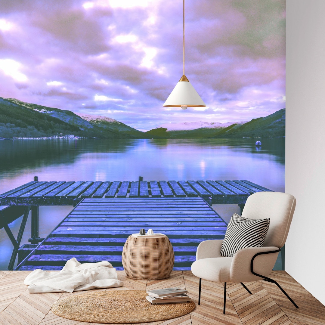Beach Wall Mural Reusable Wallpaper Temporary Wallpaper Etsy