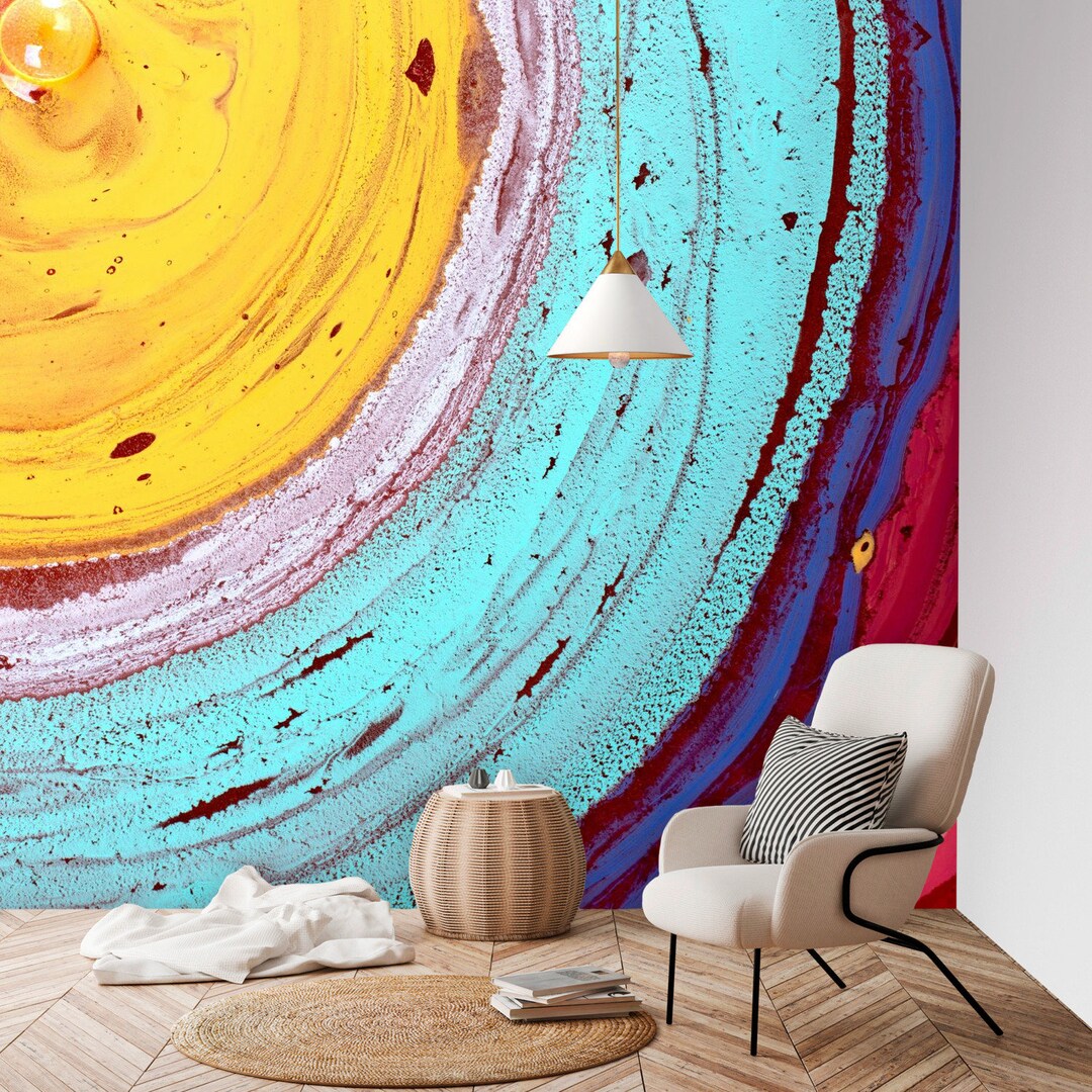 Abstract Wall Mural Temporary Wallpaper Peel and Stick Wallpaper