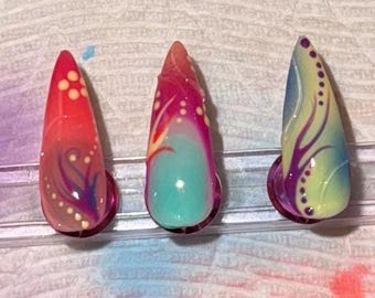 Tropical Summer Press On Nails