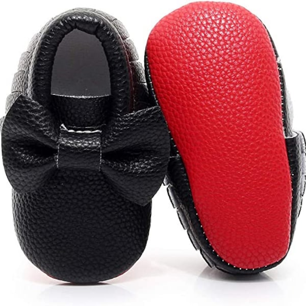 Red Bottom Moccasin Baby Girl Booties/Crib Shoes