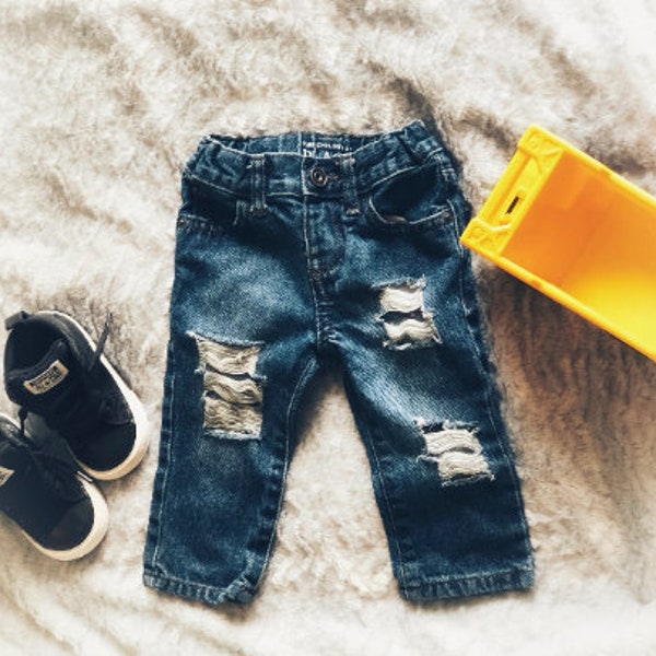 Distressed|Ripped Skinny Jeans Unisex|Baby|Toddler 6M-16