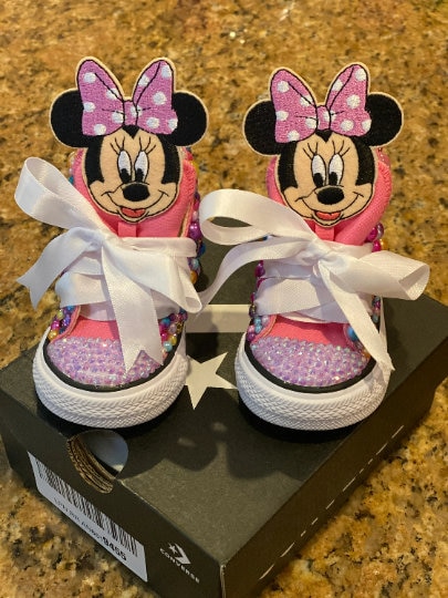 Minnie mouse shop bling converse
