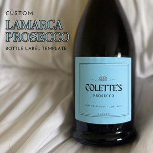 Custom Prosecco Label Template: Canva Design (Digital Download)