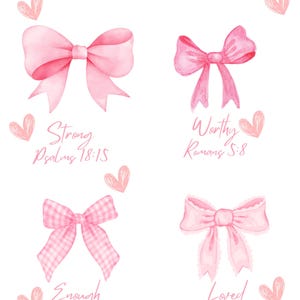 God Says I Am, Digital File, PNG, Pink Bows, Motivational