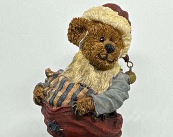 Boyd's Bear Figurine S. Kringlebeary Santa wannabe gift for mom aunt grandma resin bear decor vintage collector