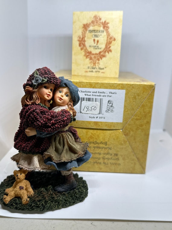 Vintage Boyds Bear Figurine Charlotte and Emily that’s what friends are for gift for mom aunt grandma resin bear decor vintage collector
