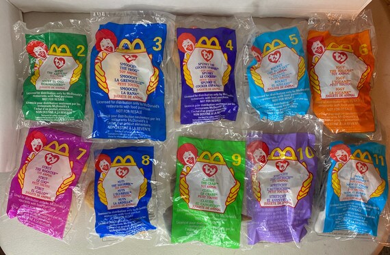 Teenie Beanie Babies McDonalds 1999 vintage stuffed animal gift for child adult collector
