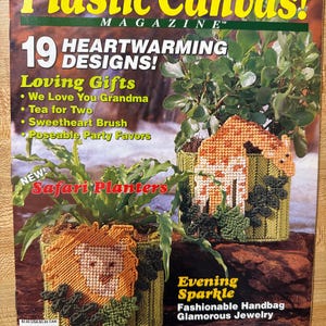 Vintage Tidskrift Plast Canvas Nålspets Underlägg Mönster Journal Memo Anteckningsbok Baby Ram Smycken Jan Feb 93 Hantverk Mönster Projekt Gåva