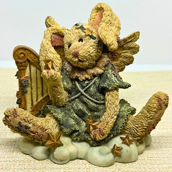 Vintage Boyd Bear Figurine resin bear collectible shelf sit home decor vintage collector original box gift for her Celeste The Angel Rabbit
