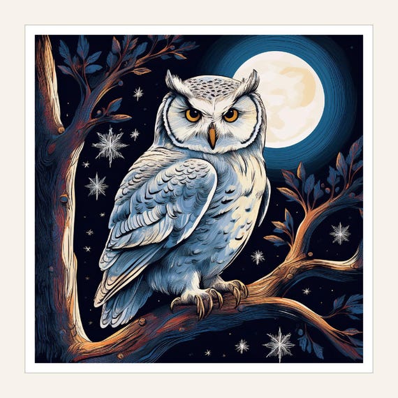 Owl Night Light Woodland Nursery Illumination Art Magical Animal Bedroom Lamp Personalized Design Forest Theme Nightlight Decoration Unique