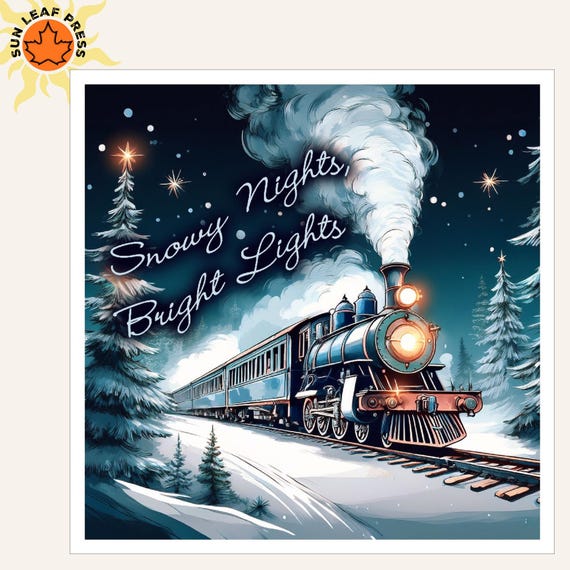 Train Night Light Bedroom Decoration Christmas Theme Lamp Nursery Illumination Railway Room Decor Gift Child Steam Engine Winter Express