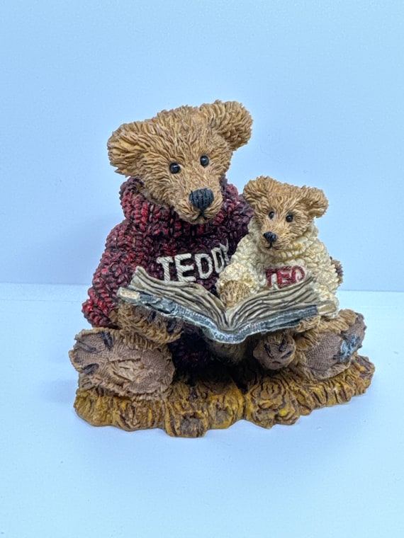 Vintage Boyd bear resin figurines collectors Boyds Bear Figurine Ted and teddy