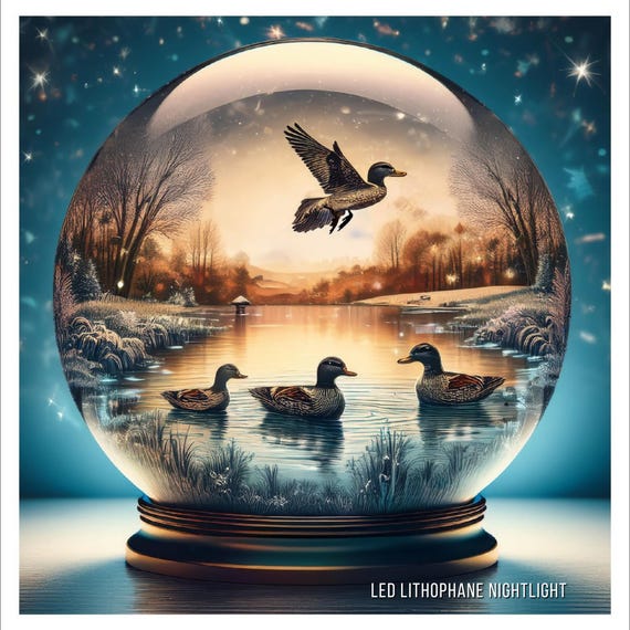 Duck Bedroom Lamp for Nursery Light Bathroom Nightlight Baby Sleep with Animal Decoration Kids Illumination Bird Design