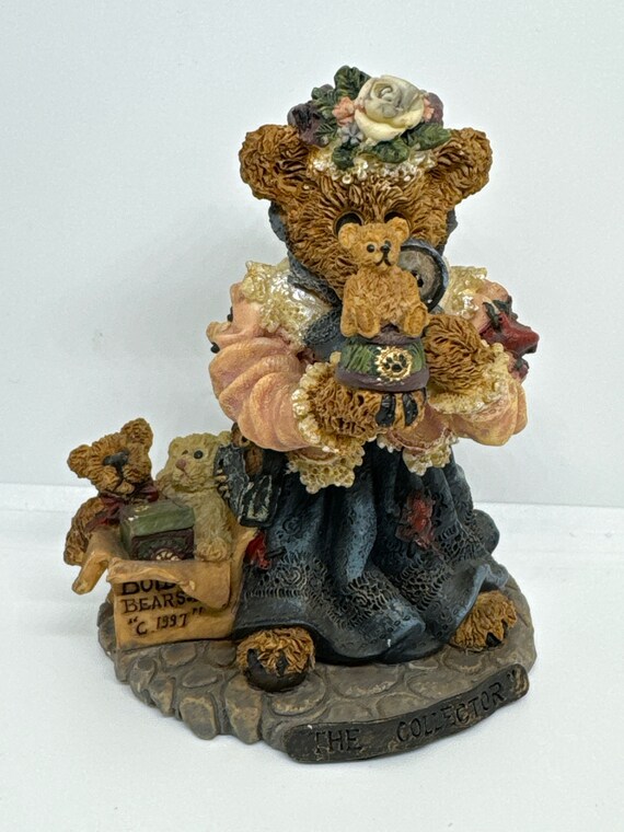 Vintage Boyd bear resin figurine collector knick knack decor rustic shelf sitter bear display unique bear unique gift for her mom grandma