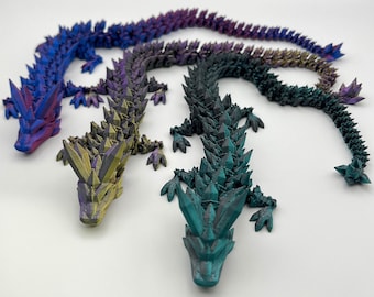 Mystery Dragon Egg, Articulated Dragon Fidget Toy, Cinderwing, 3D printed, Flexi Dragon, Anxiety and Stress Relief, Christmas gift