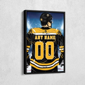 Boston Bruins NHL black personalized custom hockey jersey - USALast