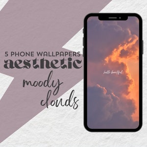 Phone Wallpapers | Clouds | Moody Sky Aesthetic | Sunset | Calm Vibes