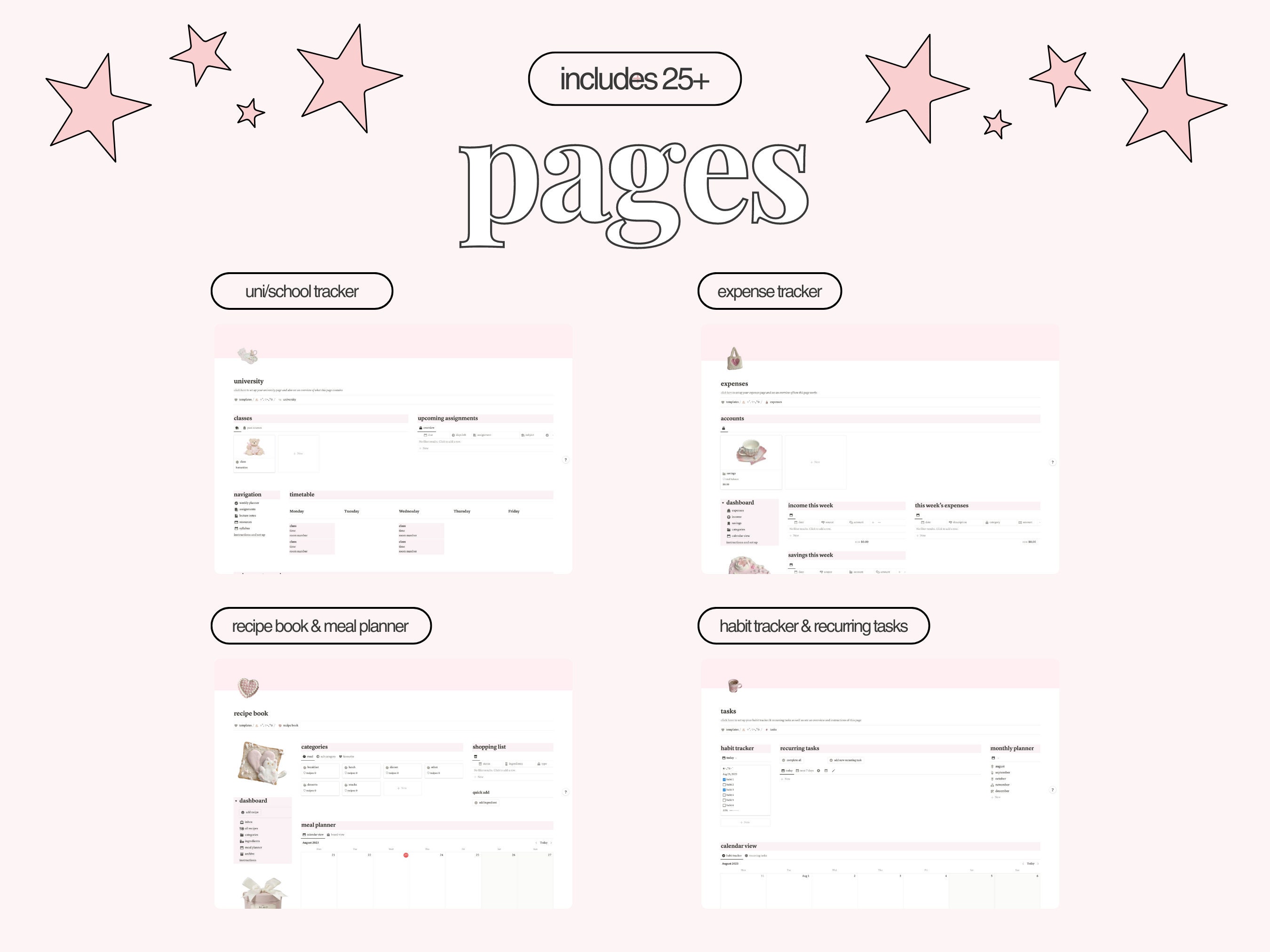 Notion Template | All in One Planner | Student Planner | Digital ...