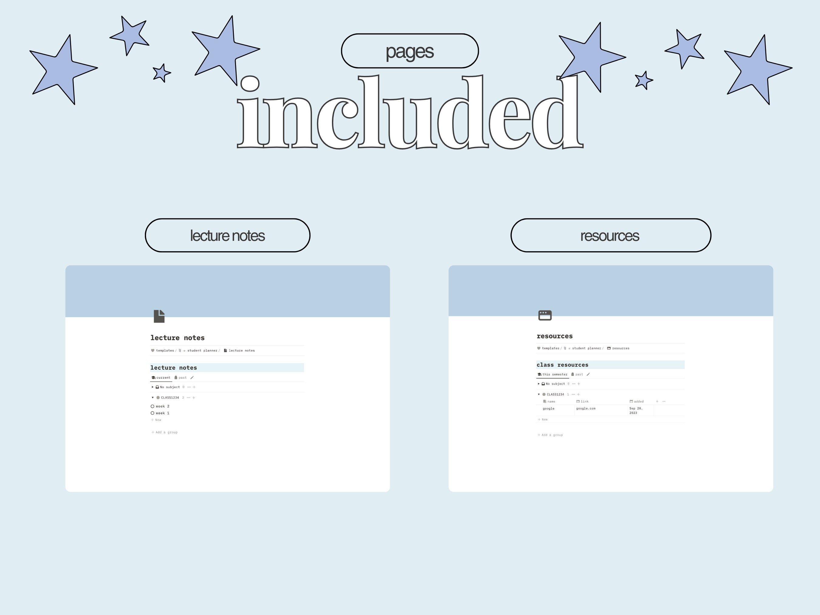 Student Planner | Notion Template | Digital Planner | Academic Planner ...