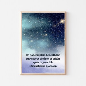 Nachthimmel Print,Bjornson Zitat,Celestial Print,Sternennacht Kunstdruck,Sternbild Poster,Stern Wand Dekor,Nachthimmel Sternenhimmel,Sky Art Print
