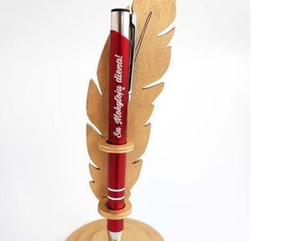 Wooden pen holder laser cut template desktop pen holder vector pen holder cut file Digital Download, DXF CDR