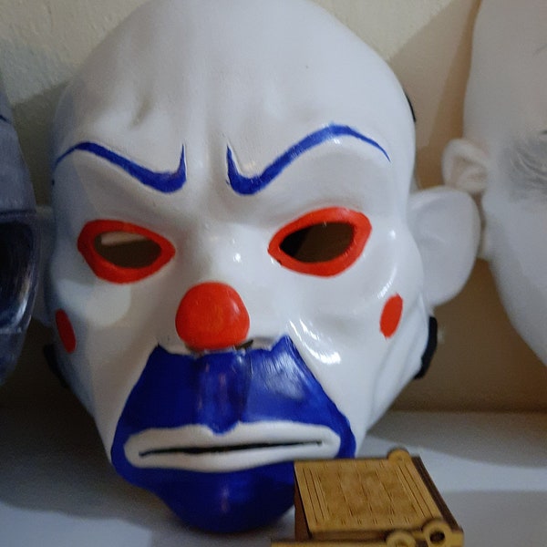 Masque de braqueur de banque Joker, masque de Joker, masque de cosplay