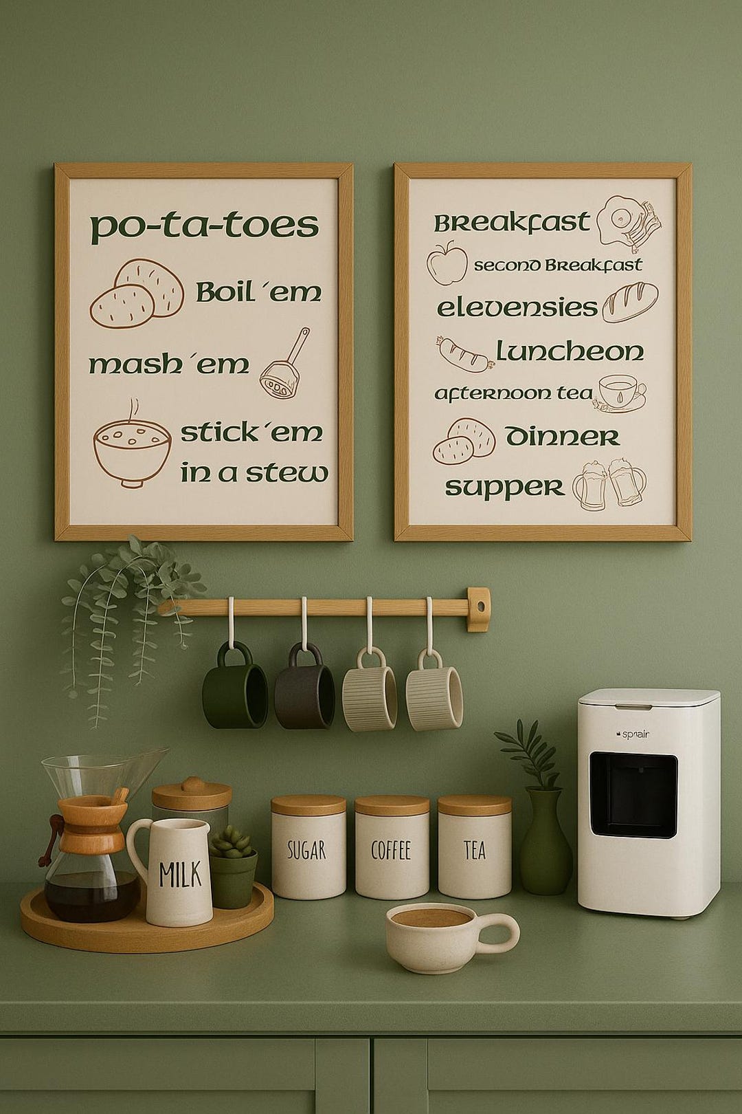 Kitchen Posters Set Hobbit Kitchen Poster Set – LOTR “po-ta-toes” & Middle Earth Meals ...