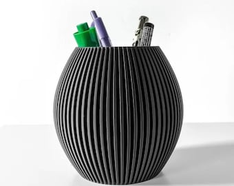 The "Renis” Pen Pencil Holder | Office Desk Work From Home Decor | Pick Your Color | Pen Holder Cup | Custom Desk Organizer | 3D Printed