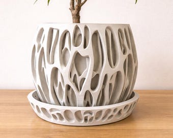 A "Slime" Planter | LARGE Sizes & Colors Available | Custom 3D Made Planter |  Succulent Cactus Monstera | 3" 4" 5" 6" 7" 8" 8.5"