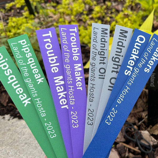 Plant Tags| garden stake | 3d printed | 9.5" Tall | Custom printed Stakes | Plant Marker | Plant Sign | Plant Tag | Custom UV Resistant