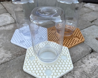Pollinator Watering Station Customize Depth Small Mouth Mason Jar | Bee Wellness | Bee Waterer | Bee Feeder | Local Pollinator | Mason Jar