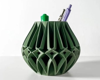 The "Janio” Pen Pencil Holder | Office Desk Work From Home Decor | Pick Your Color | Pen Holder Cup | Custom Desk Organizer | 3D Printed