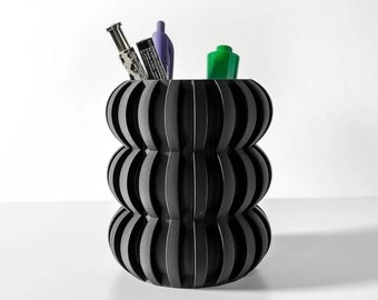 The "Renio” Pen Pencil Holder | Office Desk Work From Home Decor | Pick Your Color | Pen Holder Cup | Custom Desk Organizer | 3D Printed