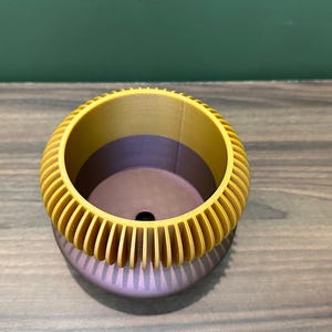 Two Tone "Elomi" Planter Modern Plant Pot | Succulent House Plant | Home Office Decor | 3D | Gift | Eco-Friendly|3" 4" 5' 6" Indoor Pot afbeelding 6