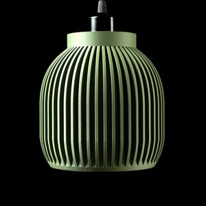 3D Printed Linear "Yao" Pendant Light | Modern Vertical Lines Hanging Lamp Shade | Sculptural Statement Lighting | Simple Lighting