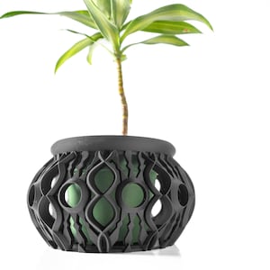 The "LYREN" 3D Printed Hybrid Orchid Planter | Custom Colors | Planter Liner & Orchid Pot | Aeration Succulent Cactus Pothos | 3" 4" 5” 6"