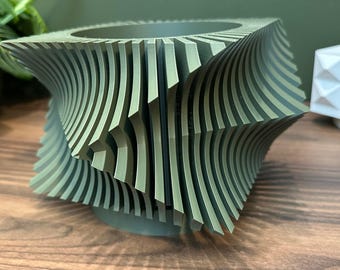 A “ANIO” 3D Custom Printed Wacky Planter Pot | Modern Home Office Decor | Color Choices | Succulent House Plant |3" 4" 5' 6" Indoor Pot