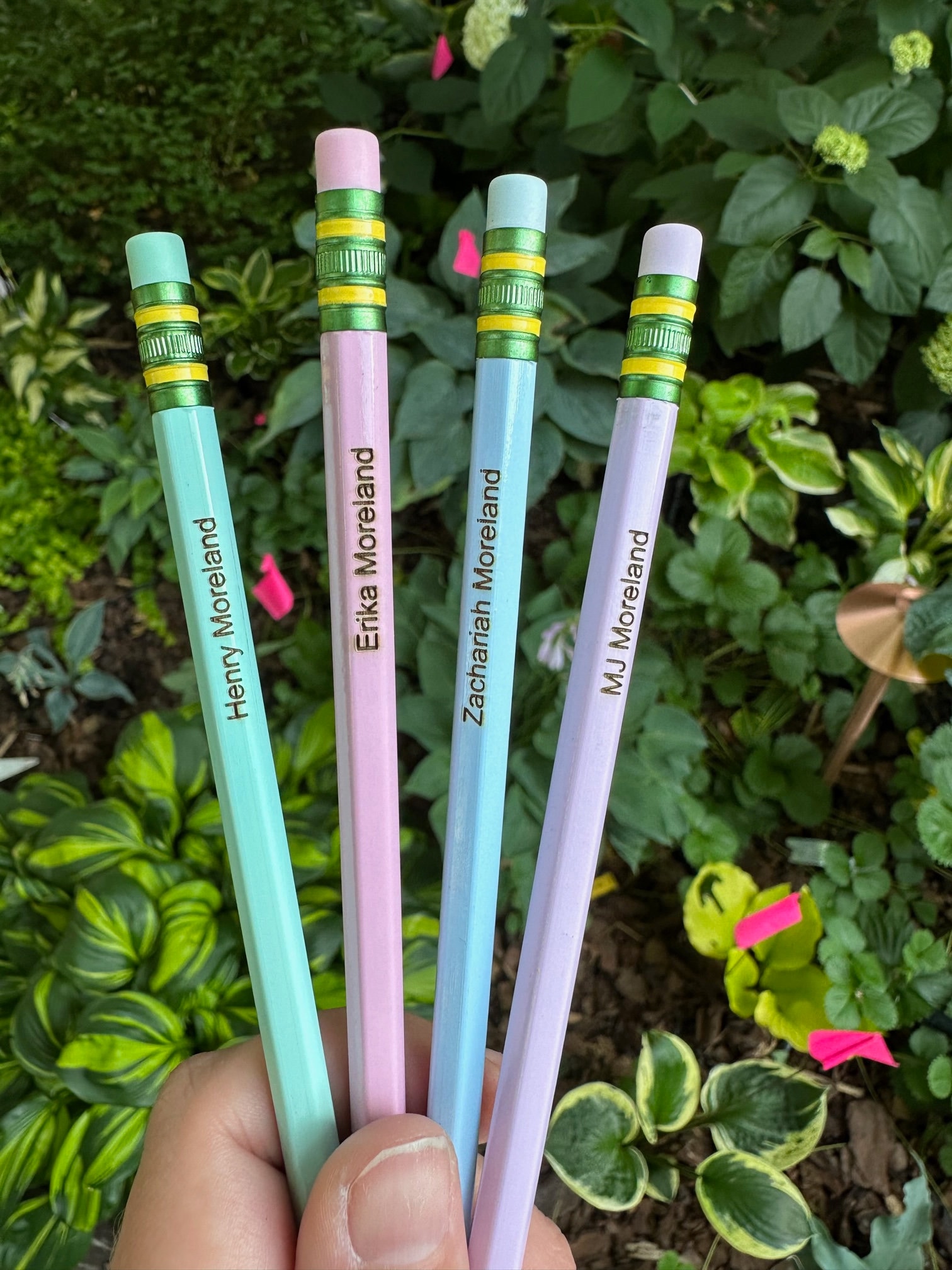 Ticonderoga PASTEL Personalized Pencils Custom Engraved | Add Emoji | Gift Appreciation Student Teacher | Individual Engraving | Free Ship
