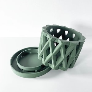 The "ALUNE" 3D Printed Orchid Planter | Modern Aeration Planter | Succulent Cactus Monstera | Eco-Friendly | 3" 4" 5' 6" 7" 8" Indoor Pot