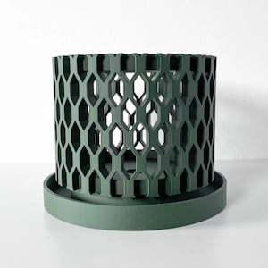 The "ERNA" Orchid Planter Pot | 3D Printed Aeration System | Succulent Cactus Monstera Plants | Eco-Friendly | 3" 4" 5" 6" 7" 8" Indoor Pot