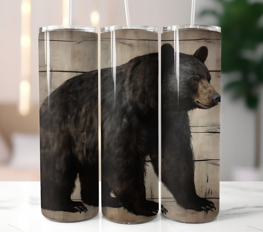 Bear Tumbler Wrap| 20 Oz Skinny Tumbler Sublimation Design| Digital ...