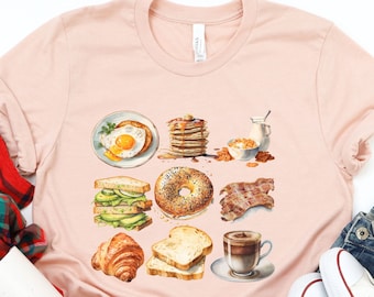 Breakfast Club Shirt, Pancake Shirt, Breakfast Shirt, Retro Breakfast Mascot Shirt, Brunch Shirt, Cute Breakfast Shirt, Funny Adult Shirt