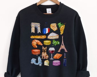 France Travel Sweatshirt, Paris France Sweatshirt, Travel To France Shirt, Eiffel Tower Sweatshirt, France Sweatshirt, Paris Crewneck Sweat