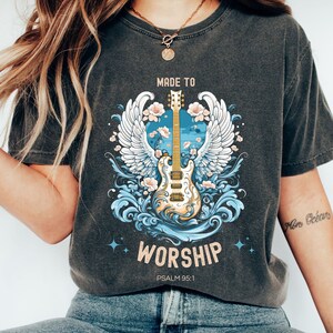 Worship Shirt Psalm 95, Faith Shirt, Trendy Christian Shirt, Christian Merch, Bible Verse Shirt, Religious Shirt, Jesus Apparel, Aesthetic