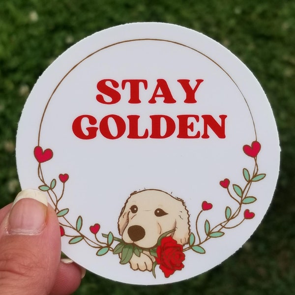 Dog groomer stickers, Pet grooming stickers, dog stuff, groomer gifts, groomer stuff, Golden Retriever, funny sticker, vet tech, stay golden