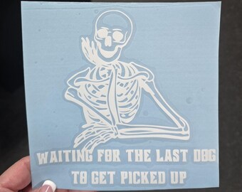 Groomer Christmas gift, dog groomer decal, Waiting for the last dog, dog groomer gifts, dog groomer decor, dog grooming, dog groomer designs