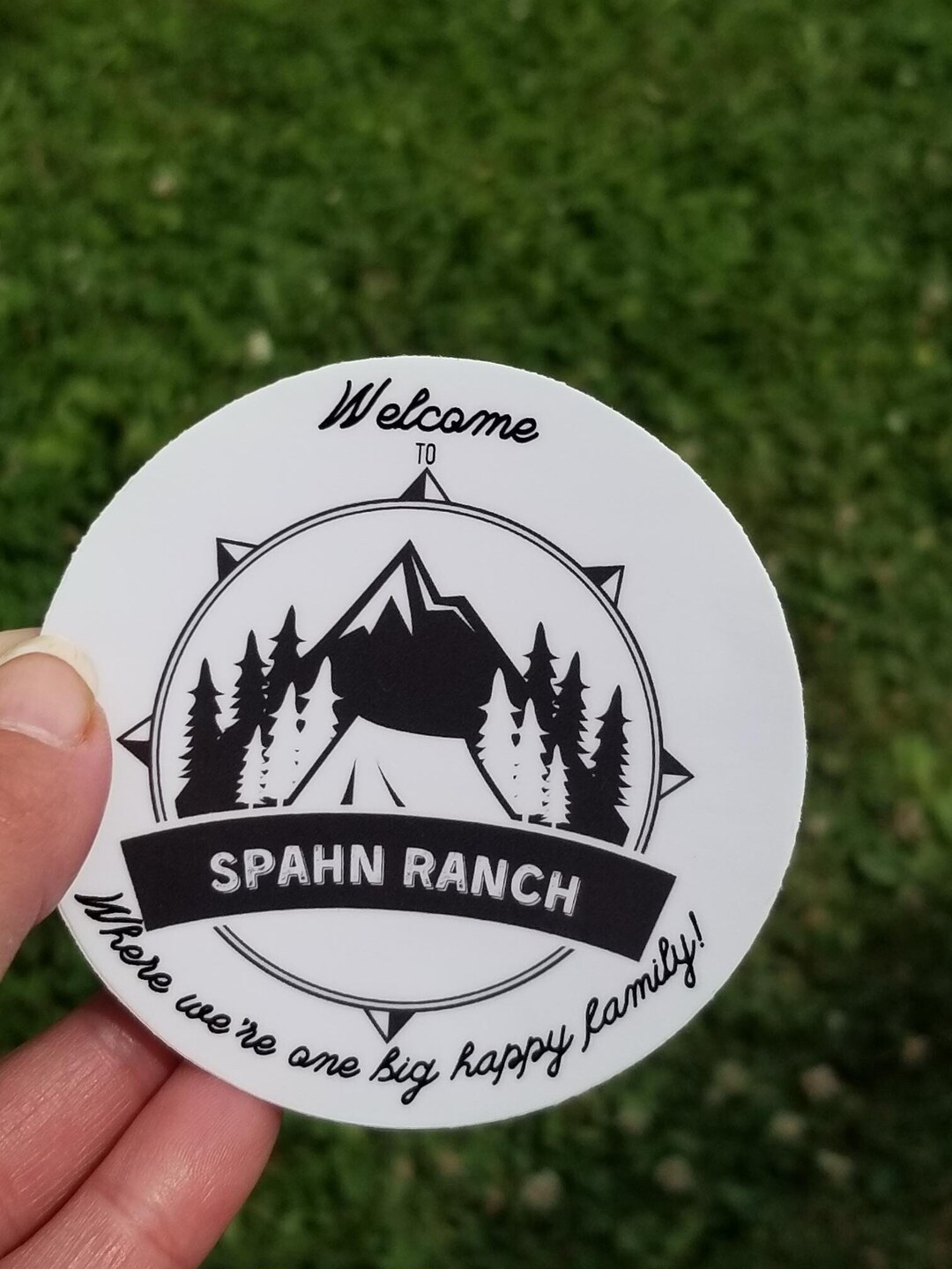 Spahn Ranch, Charles Manson, 3 Inch Round Sticker, Crime Shows Tumbler ...