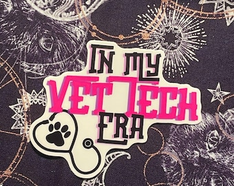 Vet Tech Era Sticker, Vet tech stickers, Vet tech gifts, veterinary stuff, veterinary technician gift, vet med, veterinary medicine