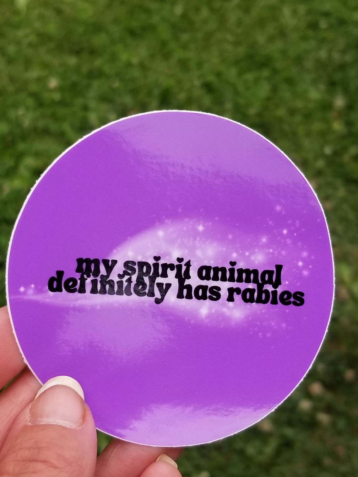 My Spirit Animal Has Rabies, Funny Dog Grooming Sticker, Funny Vet Tech ...